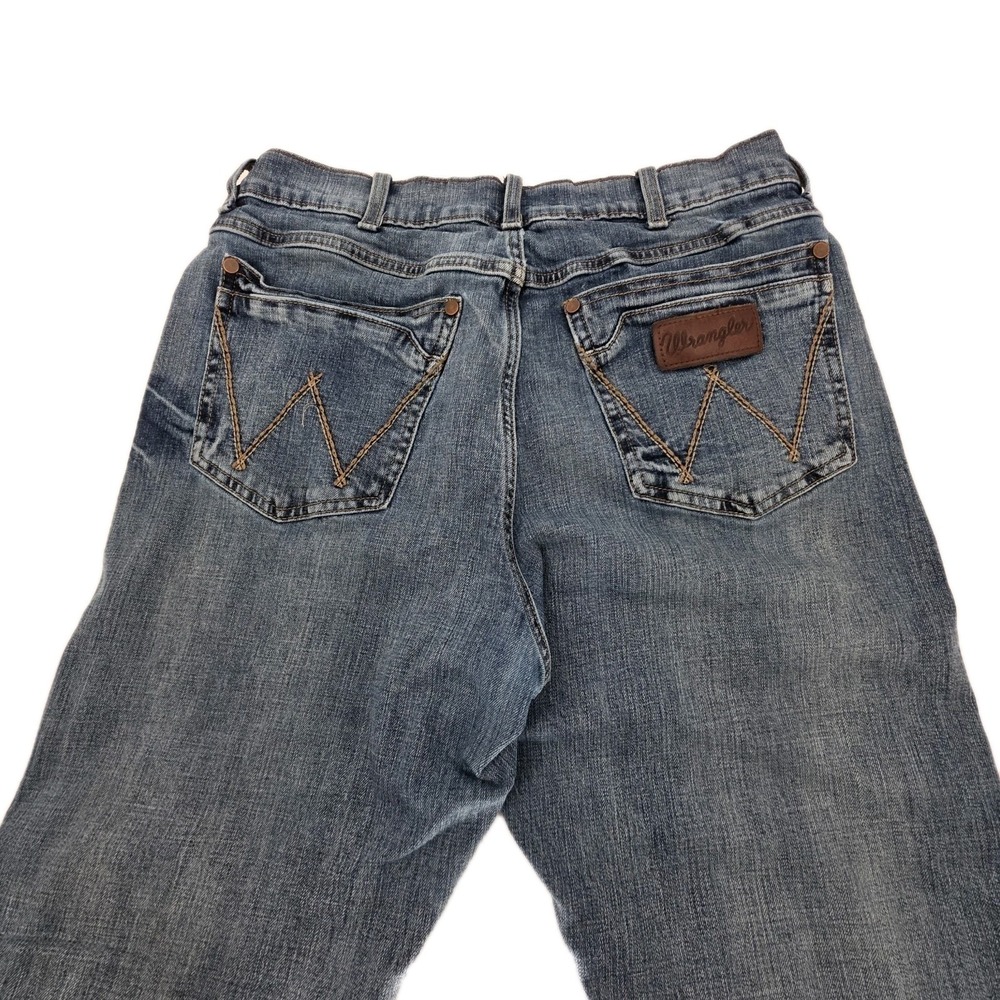 Wrangler Retro Relaxed Boot Jeans Mens 32x34 Blue Denim Cowboy Rodeo Western - Picture 5 of 8